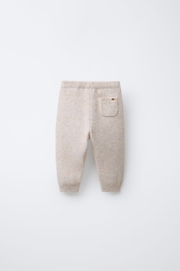 KNIT HEDGEHOG LABEL POCKET LEGGINGS