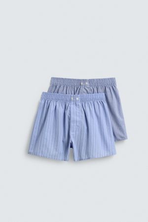 TWO-PACK OF COMBINED POPLIN BOXERS