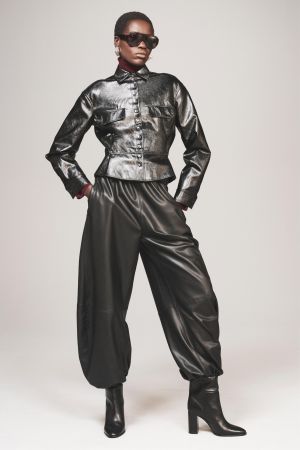 PEPLUM FAUX LEATHER JACKET - THE ITEM ZARA WOMAN