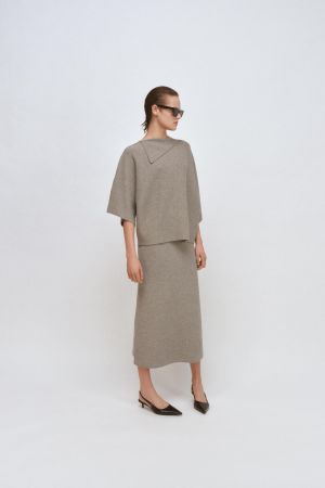 LAPEL COLLAR KNIT JUMPER