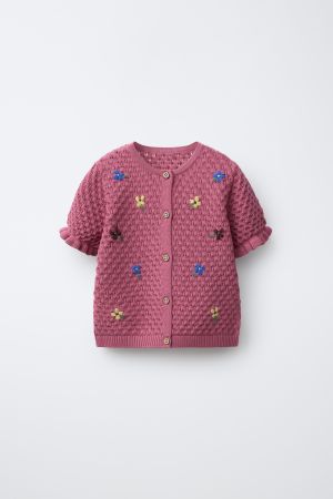 FLORAL EMBROIDERY CARDIGAN