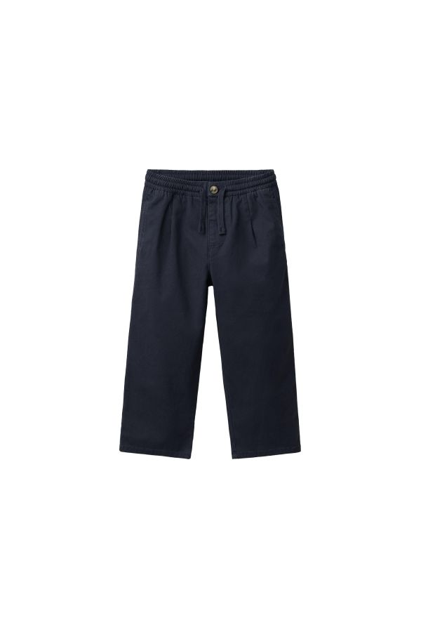 EMBROIDERED TEXT STRIPED KNIT JUMPER