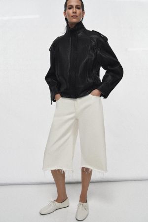 100% LEATHER BOMBER JACKET ZW COLLECTION LIMITED EDITION