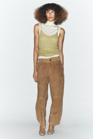 100% SUEDE LEATHER PANTS