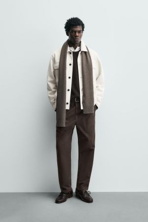 FAUX SUEDE OVERSHIRT