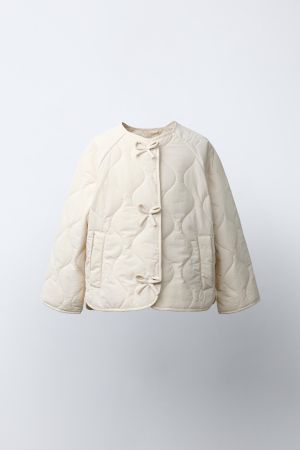 QUILTED BOW JACKET