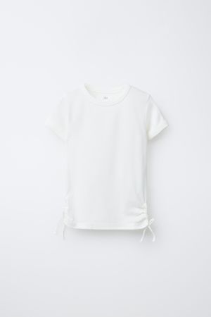 MODAL CUT OUT T-SHIRT WITH BOWS