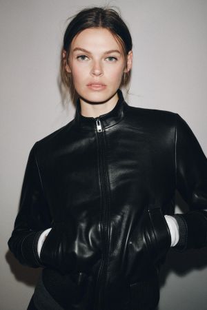 ZW COLLECTION LIMITED EDITION LEATHER BOMBER JACKET