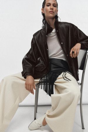 FAUX LEATHER JACKET ZW COLLECTION