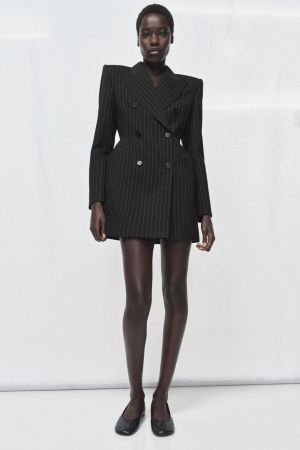 ZW COLLECTION PINSTRIPE BLAZER DRESS