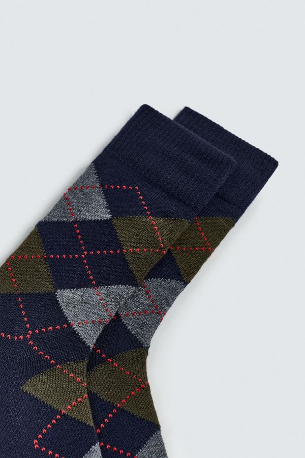 ARGYLE WOOL SOCKS