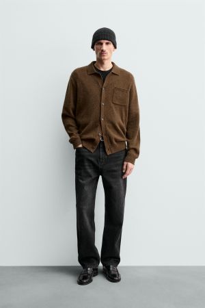 WOOL - ALPACA KNIT OVERSHIRT ORIGINS