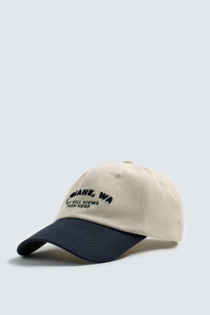 EMBROIDERED TEXT CAP