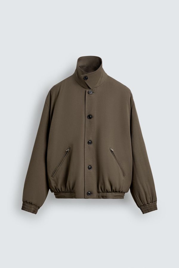 100% WOOL QUILTED AARON LEVINE X ZARA JACKET