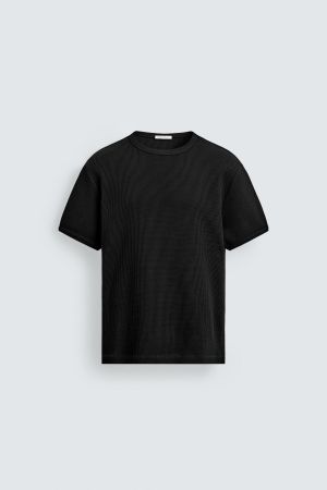WAFFLE KNIT T-SHIRT