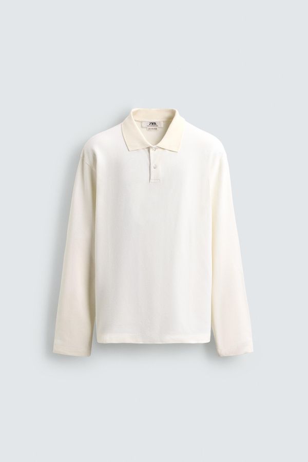 REGULAR FIT TEXTURED PIQUÉ POLO