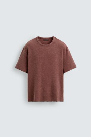 WASHED KNIT T-SHIRT