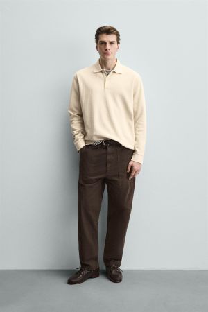 TEXTURED STRIPED POLO