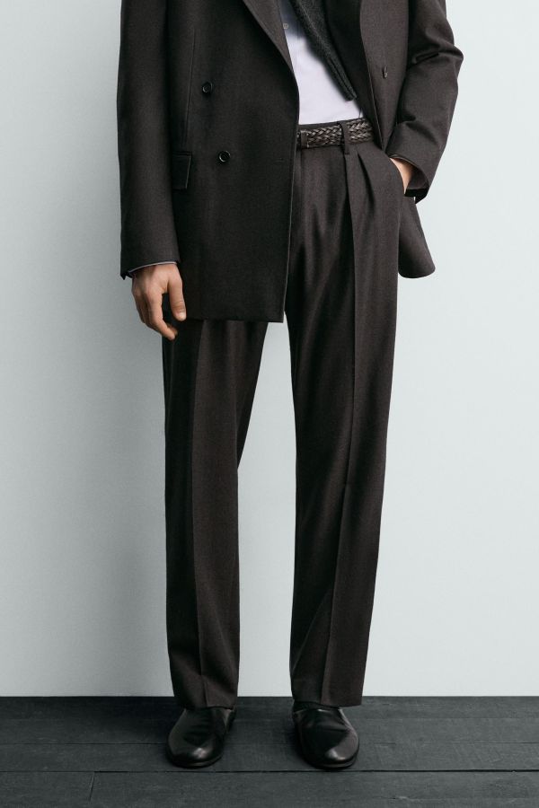 AARON LEVINE X ZARA WOOL SUIT PANTS