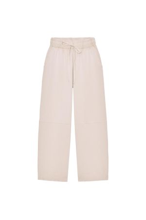 HEAVY COTTON WIDE LEG PANTS