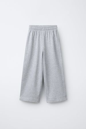 INTERLOCK WIDE LEG PANTS