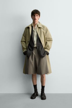 100% WOOL PLEATED LIMITED EDITION SHORTS