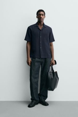 GEOMETRIC JACQUARD SHIRT