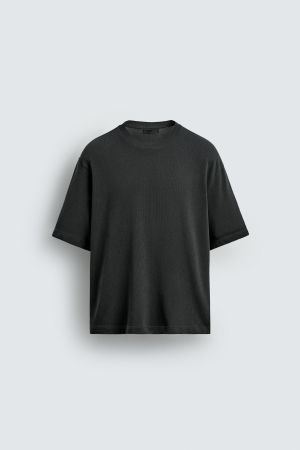 BOXY FIT KNIT T-SHIRT