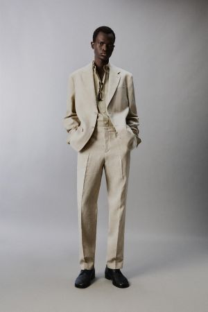 100% LINEN SUIT PANTS