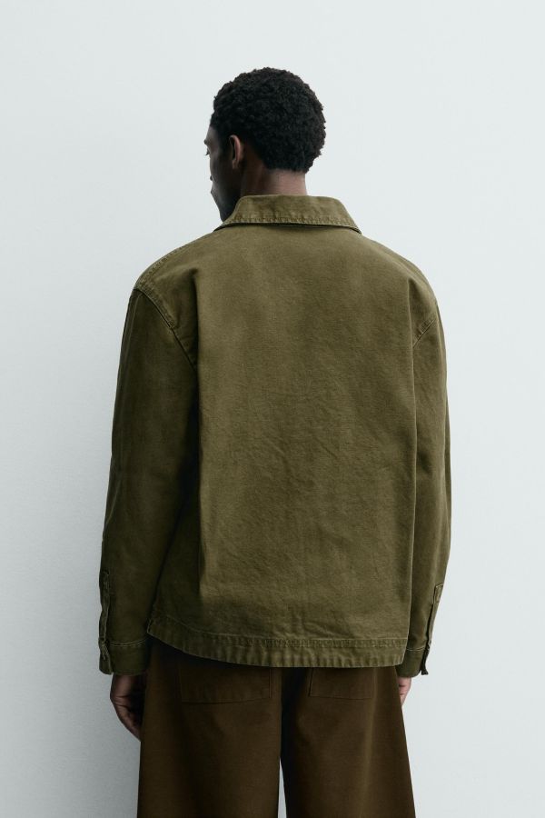 RELAXED FIT POCKET OVERSHIRT