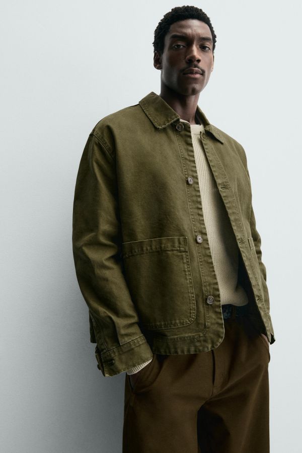 RELAXED FIT POCKET OVERSHIRT