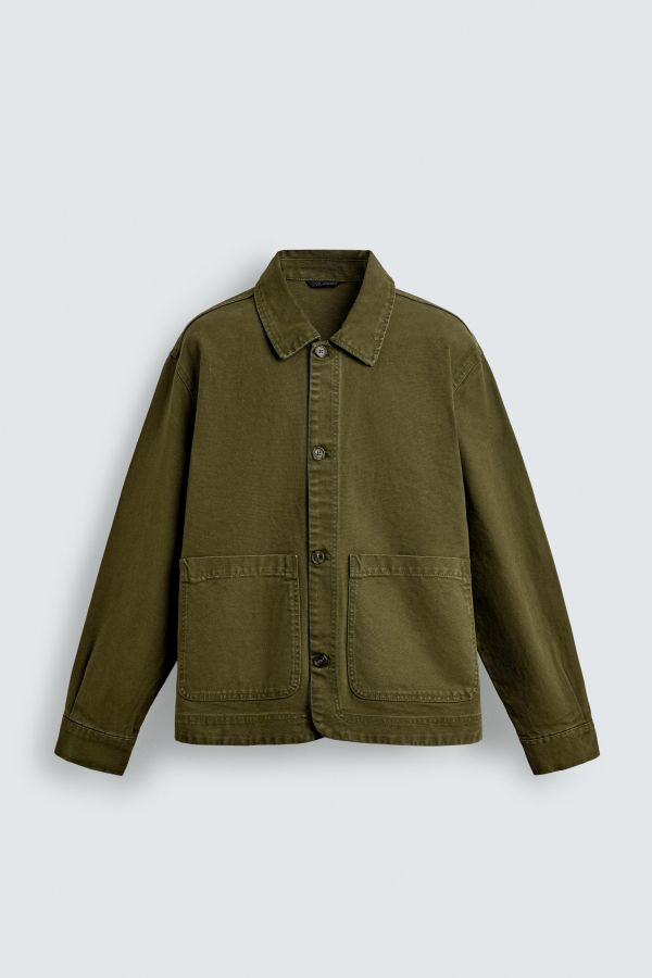 RELAXED FIT POCKET OVERSHIRT