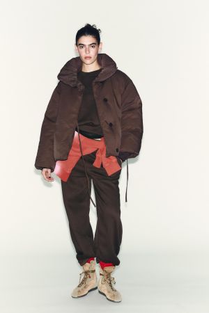 SHORT WATER AND WIND PROTECTION PUFFER ANORAK