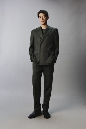 100% LINEN SUIT PANTS