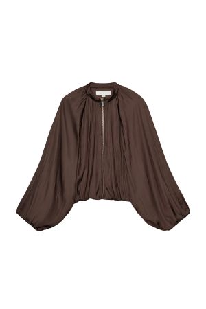 SATIN BALLOON BOMBER JACKET