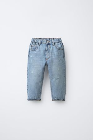 RIPPED LOW BAGGY JEANS