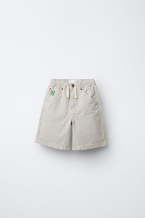 EMBROIDERED LOGO CARPENTER SHORTS