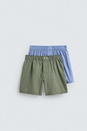 2-PACK COMBINED POPLIN BOXERS