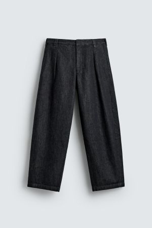 BARREL FIT DENIM CHINO PANTS