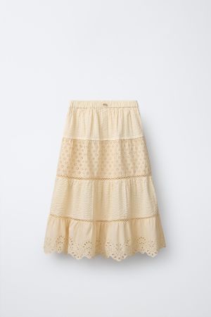 SCHIFFLY LONG TIERED SKIRT