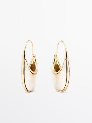 Contrast Ring Earrings