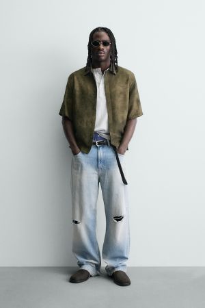 ABSTRACT PRINT RELAXED FIT SHIRT