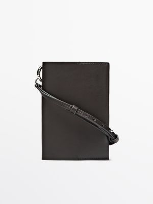 Nappa leather passport holder