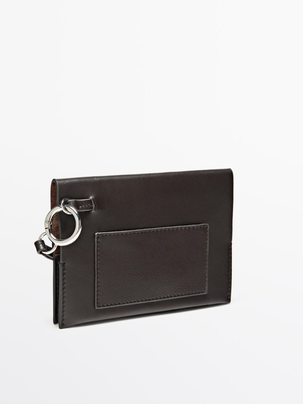 Nappa leather passport holder