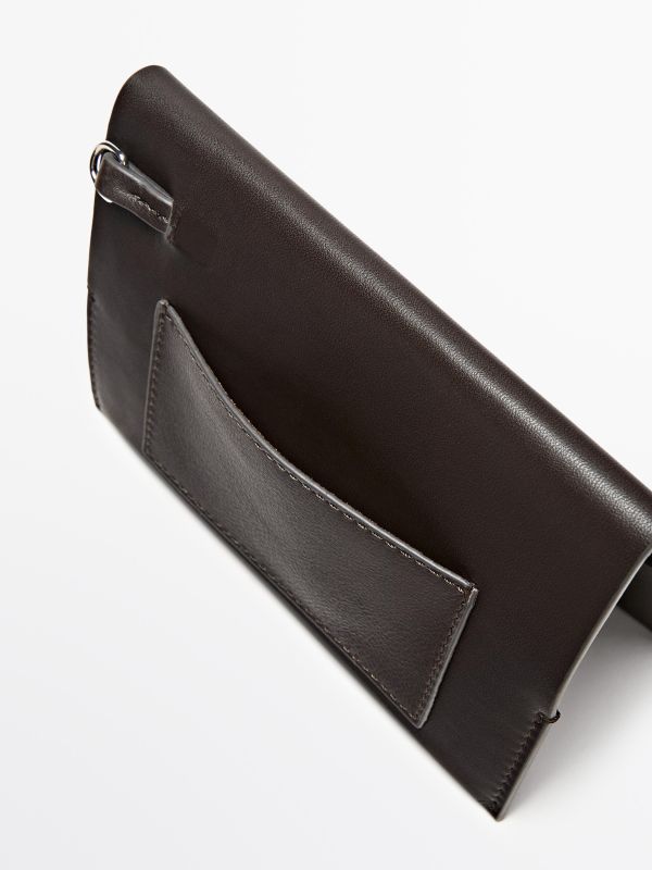 Nappa leather passport holder