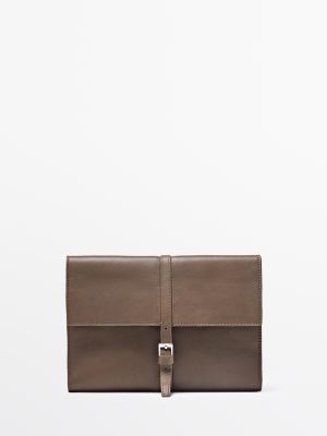 Nappa leather tech accessory case
