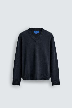 WOOL V-NECK JUMPER AARON LEVINE X ZARA