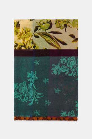 MODAL SILK FLORAL PRINT SCARF