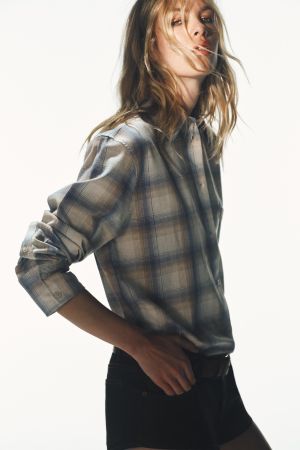 OVERSIZED PLAID POCKET SHIRT