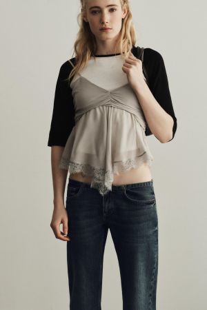 LACE GEORGETTE TOP